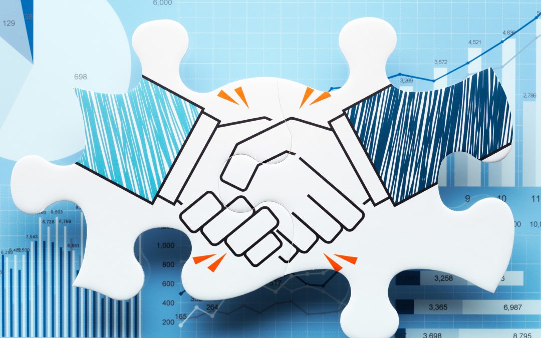 Concept image of business partnership and agreement